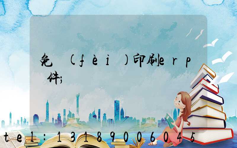 免費(fèi)印刷erp軟件
